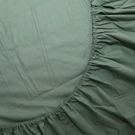 Простирадло на резинці (160*200*25) хакі №1063