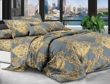 Полуторный набор постельного белья 150*220 из поликотона №2027652 Черешенка™