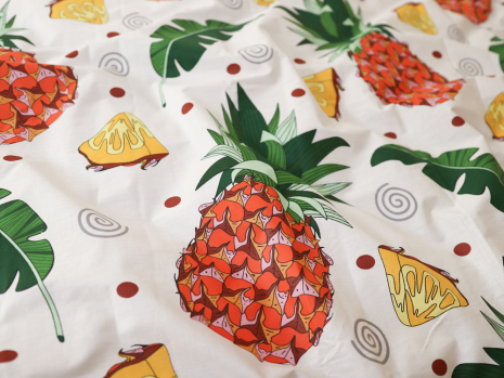 Двоспальний набір постільної білизни 180*220 із Бязі "Gold" №154250AB Черешенка™