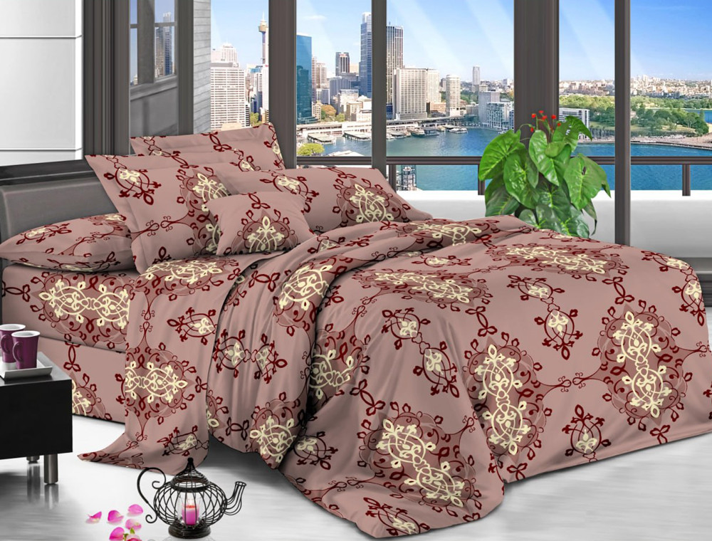 Двоспальний набір постільної білизни 180*220 із полікотону №205996 Черешенька™