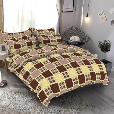 Ткань для постельного белья Бязь "Gold" Lux GL0116brown