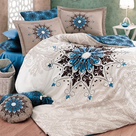 Семейный набор хлопкового постельного белья из Бязи "Gold" №157303AB Черешенка™