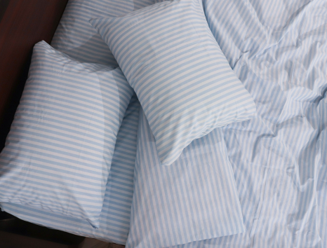 Полуторный набор постельного белья в полоску 150*220 из Бязи "Gold" №156613 Черешенка™