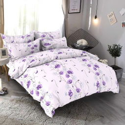 Євро-максі набір постільної білизни 200*220 із Бязі "Gold" №157864Violet Черешенка™