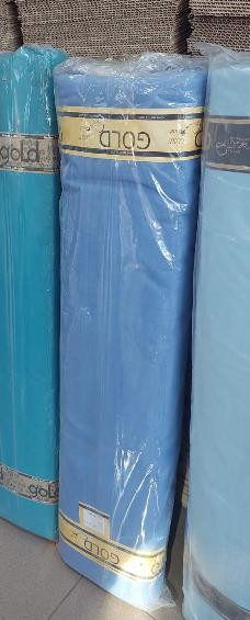 Тканина для постільної білизни Бязь "Gold" Lux однотонна GL1021blue (50м)