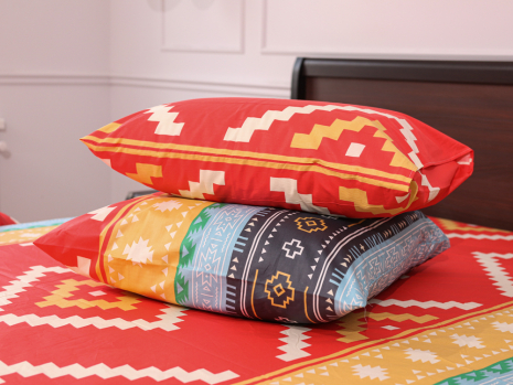 Двоспальний набір постільної білизни 180*220 із Сатину №481524 Черешенка™