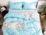 Семейный набор хлопкового постельного белья из Сатина №1926AB Черешенка™