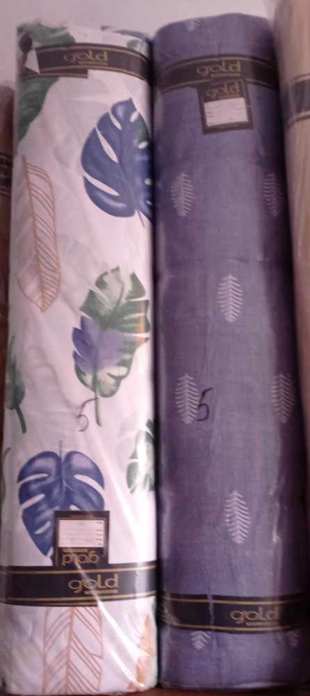 Тканина для постільної білизни Бязь "Gold" Lux "Пальмове листя" GL1496 (A+B) - (50м+50м)