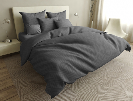 Двоспальний набір постільної білизни 180*220 із Бязі "Gold" з простирадлом на резинці №14126 Черешенька™