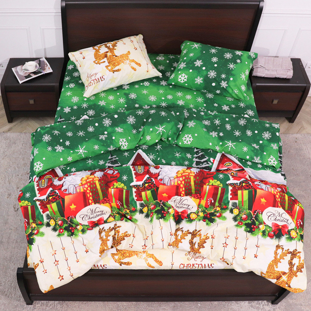 Євро-максі набір постільної білизни 200*220 із Бязі "Gold" №151807 Черешенька™