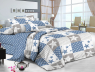 Семейный набор хлопкового постельного белья из Сатина №572AB Черешенка™
