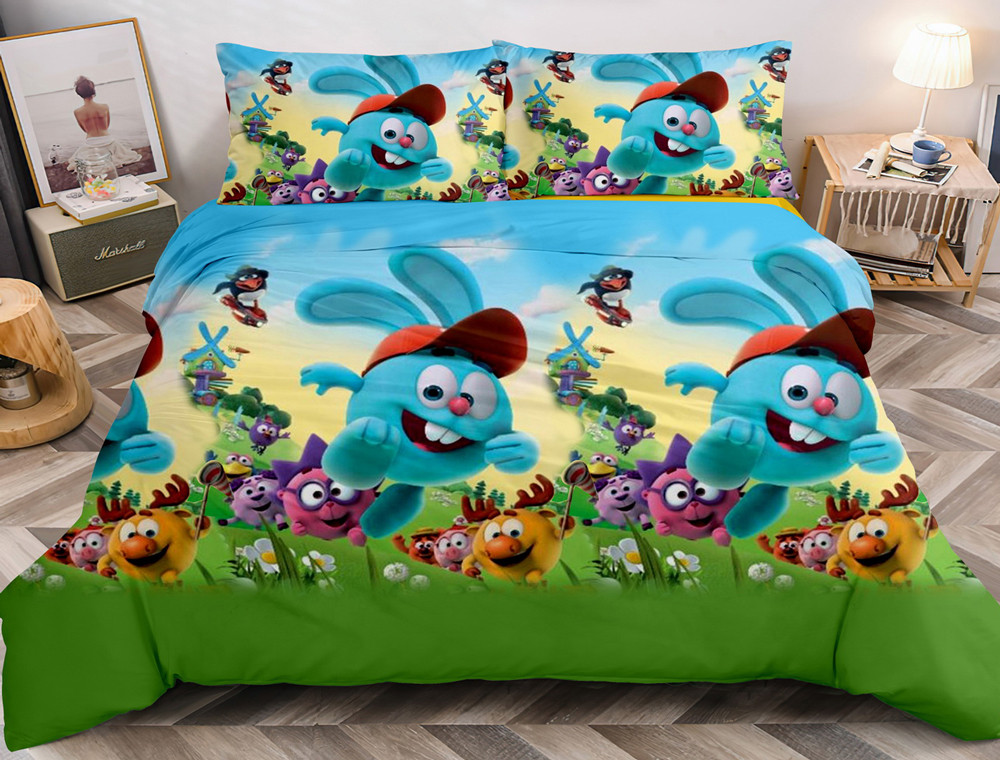 Полуторний набір постільної білизни 150*220 із Бязі "Gold" №164549 Черешенка™