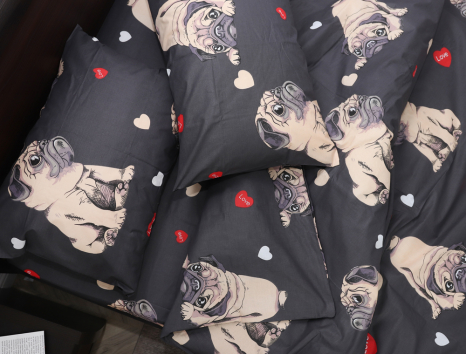 Полуторний набір постільної білизни 150*220 із Бязі "Gold" №153396 Черешенка™