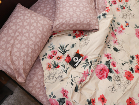 Двоспальний набір постільної білизни 180*220 із Бязі "Gold" №151330AB Черешенка™