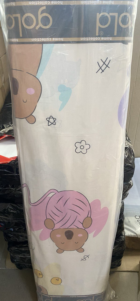 Тканина для постільної білизни Бязь "Gold" Lux дитяча GLB50693pink