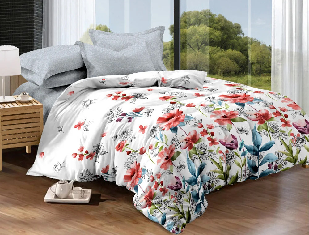 Тканина для постільної білизни Сатин S50-4 (A+B) - (60м+60м)