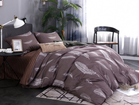 Двоспальний набір постільної білизни 180*220 із Бязі "Gold" №157538AB Черешенка™