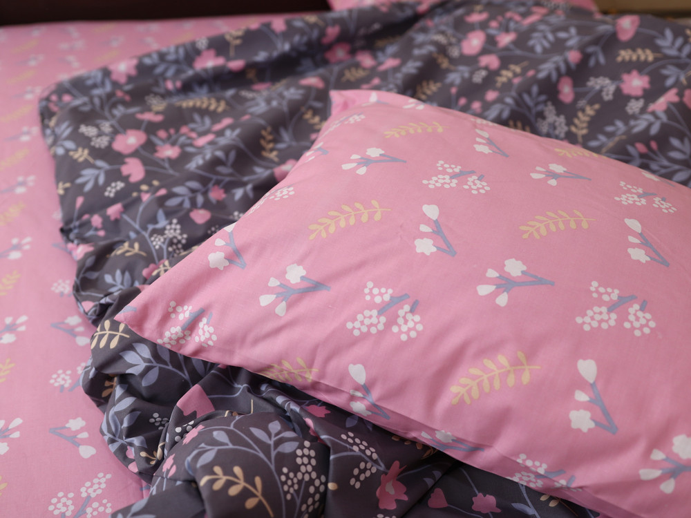 Двоспальний набір постільної білизни 180*220 із Бязі "Gold" №151567AB Черешенка™