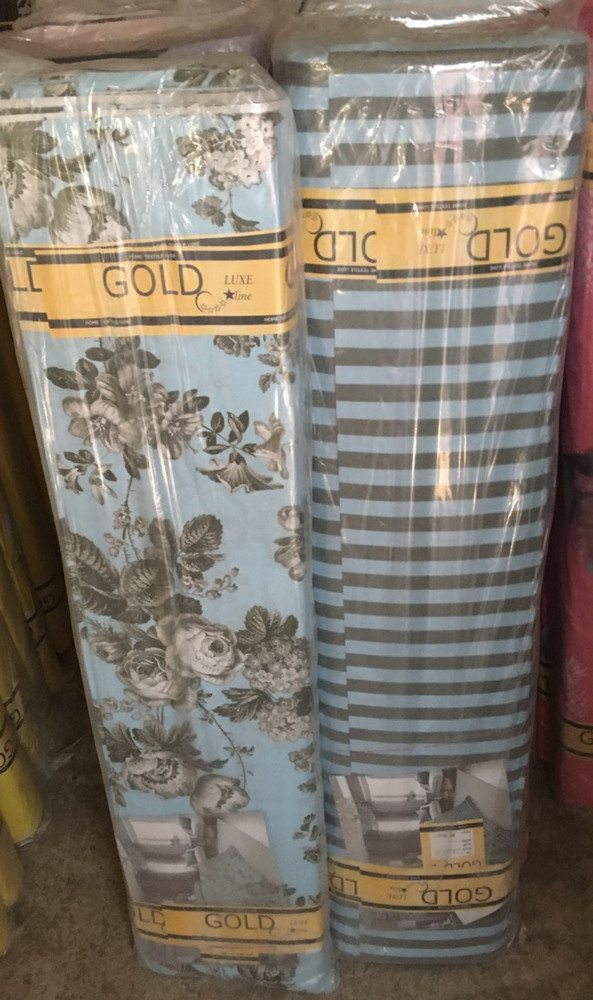 Тканина для постільної білизни Бязь "Gold" Lux "Гортензія" GL1556 (A+B) - (50м+50м)