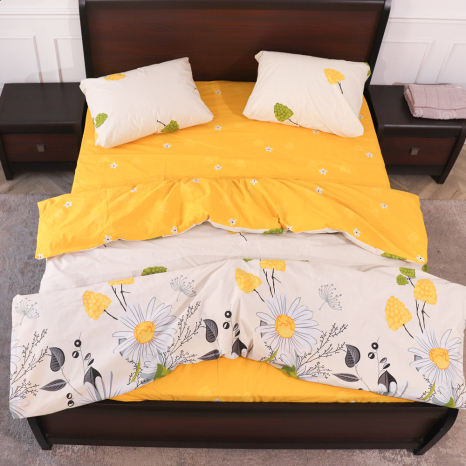 Двоспальний набір постільної білизни 180*220 із Бязі "Gold" №157115АВ Черешенка™