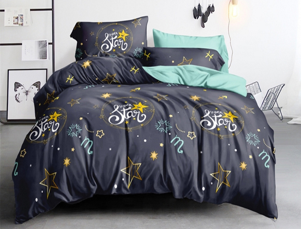 Евро макси набор постельного белья 200*220 из Сатина №1011AB Черешенка™