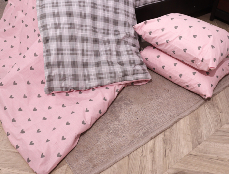 Двуспальный набор постельного белья 180*220 из Бязи "Gold" №155066AB Черешенка™