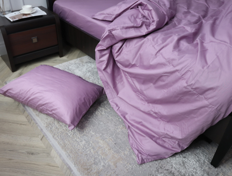 Полуторний набір постільної білизни 150*220 із Сатину №16-3307-T Черешенка™