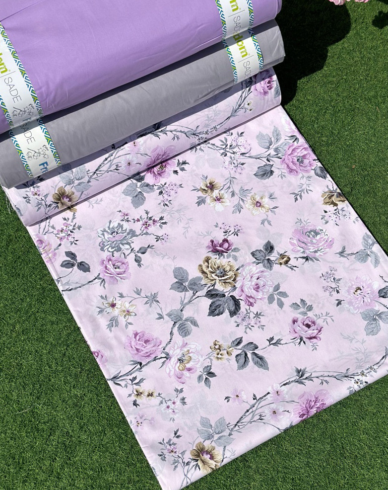 Тканина для постільної білизни Ранфорс R-11-69violet (30м)