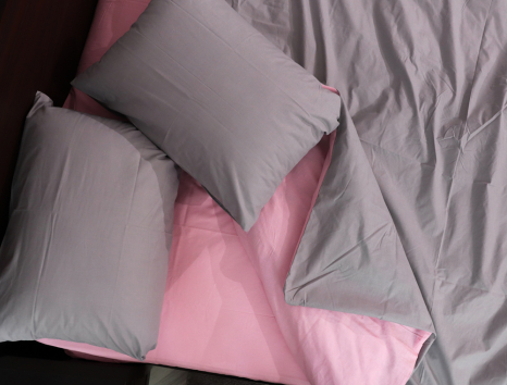 Двоспальний набір однотонної постільної білизни 180*220 із Бязі "Gold" №1555121AB Черешенка™