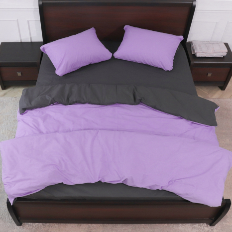 Євро-максі набір однотонної постільної білизни 200*220 із Бязі "Gold" №151728AB Черешенька™