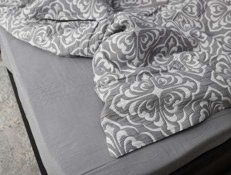 Евро макси набор постельного белья 200*230 из Муслина №600-20 Черешенка™