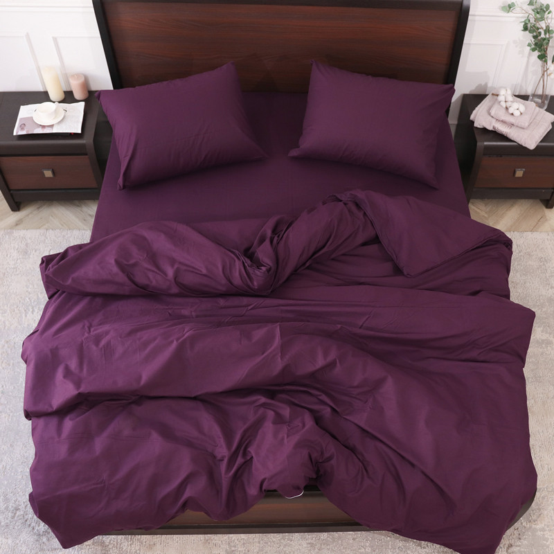 Сімейний набір однотонної постільної білизни із Бязі "Gold" №511065 Черешенка™