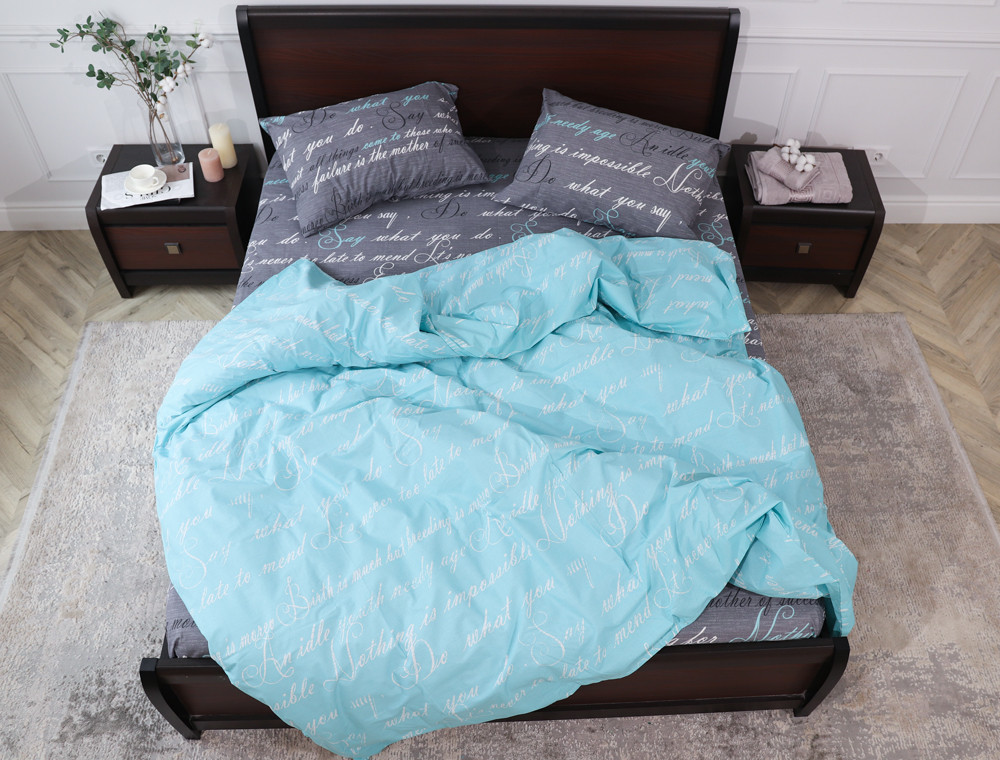 Євро-максі набір постільної білизни 200*220 із Бязі "Gold" №157666AB Черешенка™