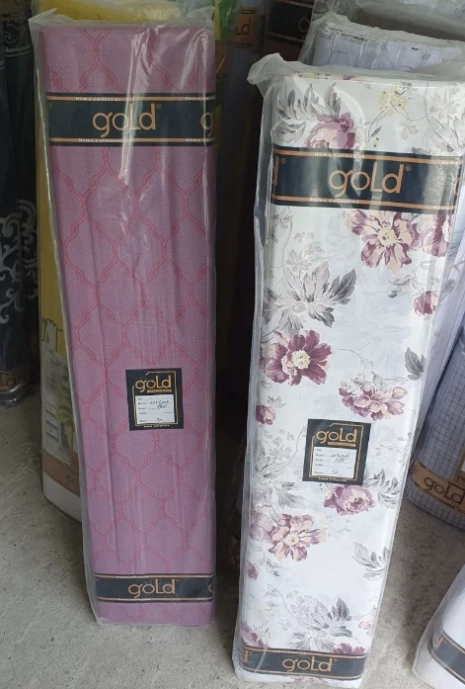 Тканина для постільної білизни Бязь "Gold" Lux GL1268 (A+B) "Квітковий принт" - (50м+50м)