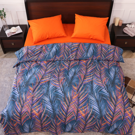 Полуторний набір постільної білизни 150*220 із Бязі "Gold" №153489AB Черешенка™