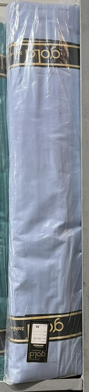 Ткань для постельного белья Бязь "Gold" Lux однотонная GL001Sky (50м)