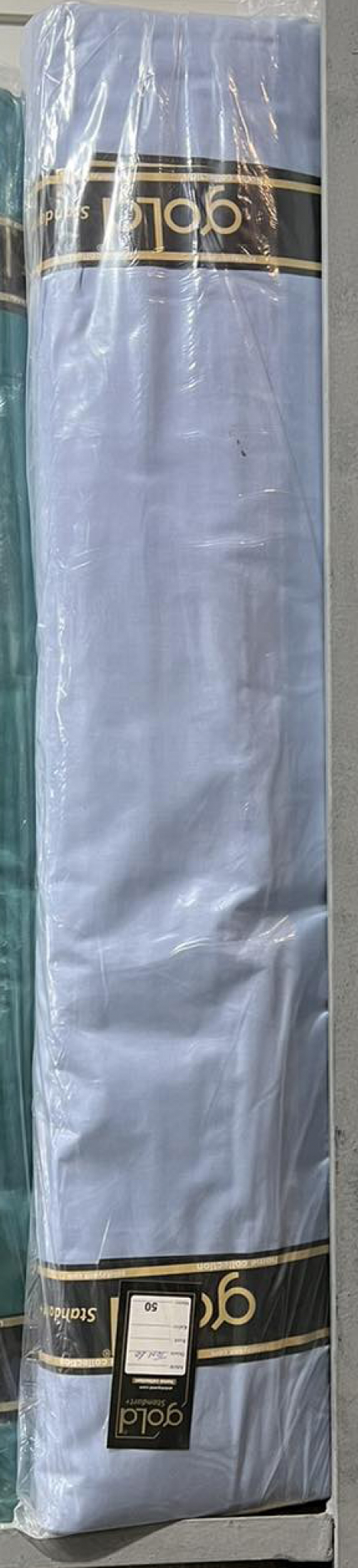 Ткань для постельного белья Бязь "Gold" Lux однотонная GL001Sky (50м)