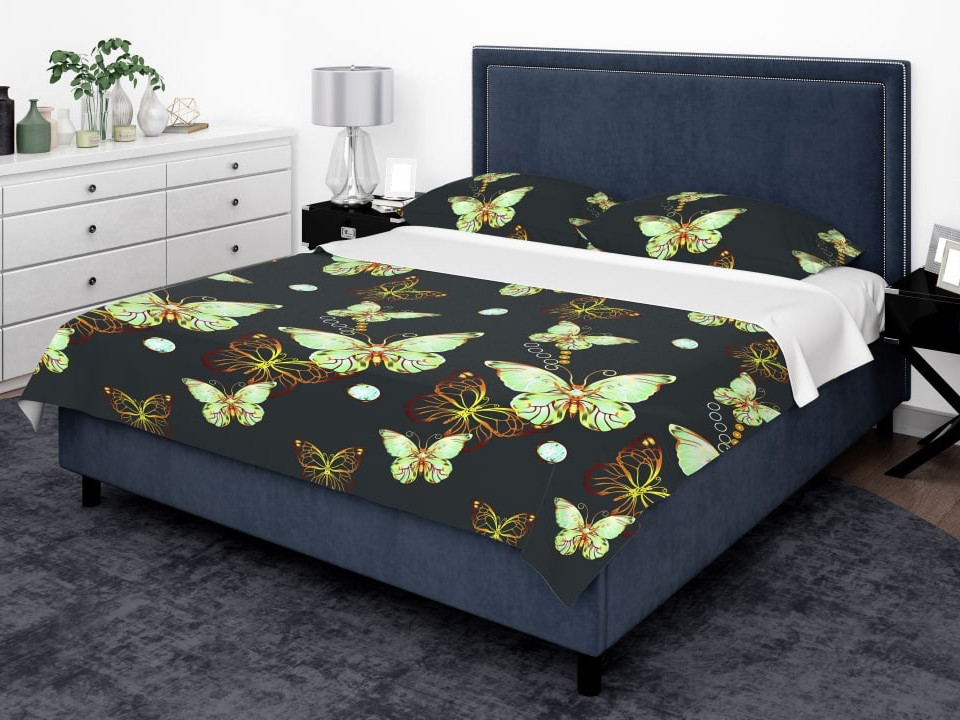 Тканина для постільної білизни Бязь "Gold" Lux GL3696grey