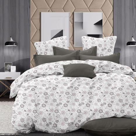 Тканина для постільної білизни Бязь "Gold" Lux GL17860white