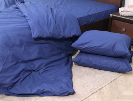 Двуспальный набор однотонного постельного белья 180*220 из Бязи "Gold" №151033 Черешенка™