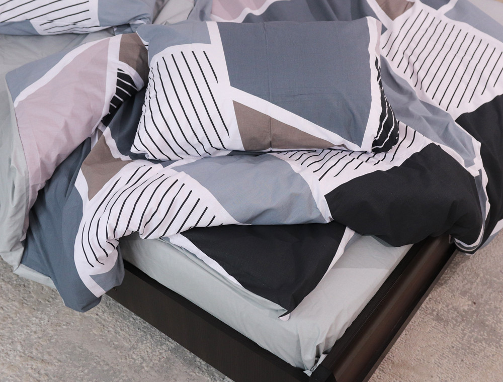 Полуторний набір постільної білизни 150*220 із Бязі "Gold" №151428AB  Черешенка™