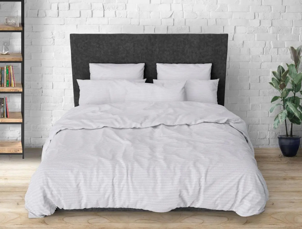 Двоспальний набір постільної білизни 180*220 із Бязі "Gold" з простирадлом на резинці №1410039 Черешенка™