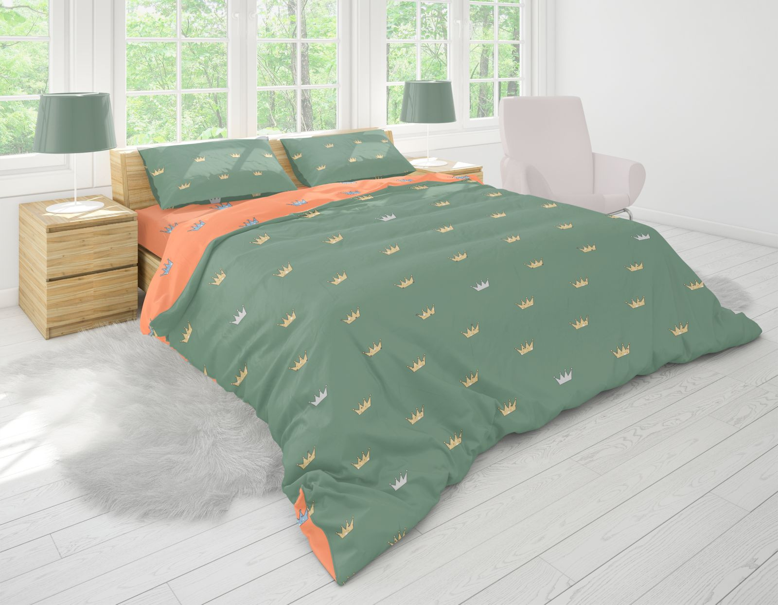 Ткань для постельного белья Бязь "Gold" Lux GL46811 (A+B) - (50м+50м)