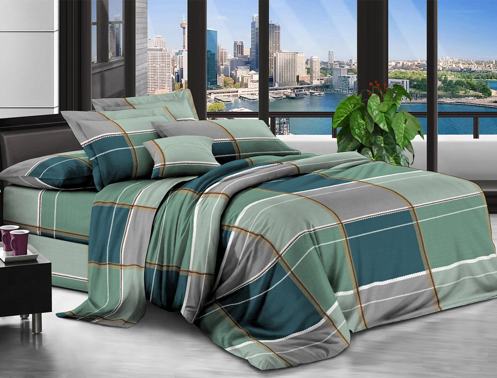 Сімейний набір постільної білизни із Ранфорсу №89126 Черешенка™