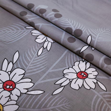 Ткань для постельного белья Бязь "Gold" Lux "Цветочное настроение" GL1500 (A+B) - (50м+50м)