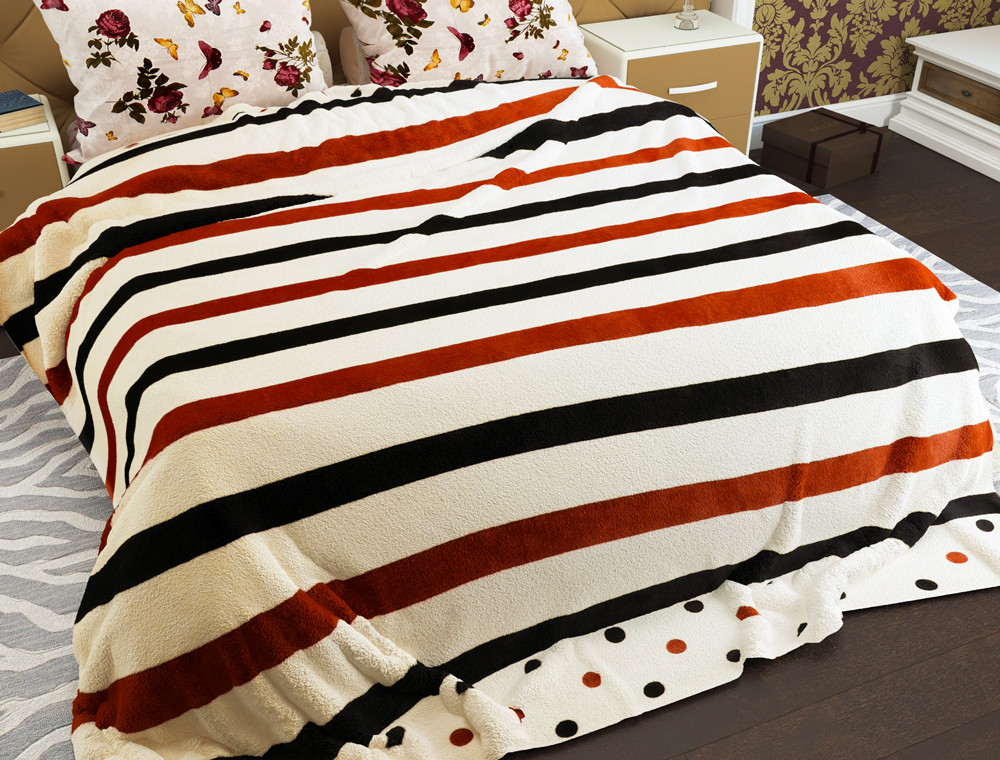 Полуторний флісовий плед №33607