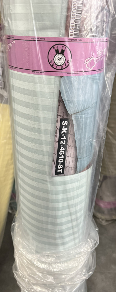 Тканина для постільної білизни Страйп-сатин ST12-4610 (50м)