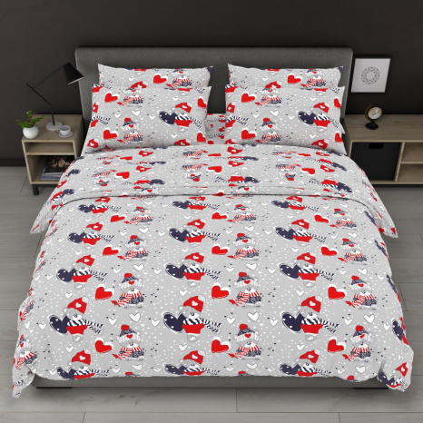 Двоспальний набір постільної білизни 180*220 із Бязі "Gold" №157965 Черешенка™