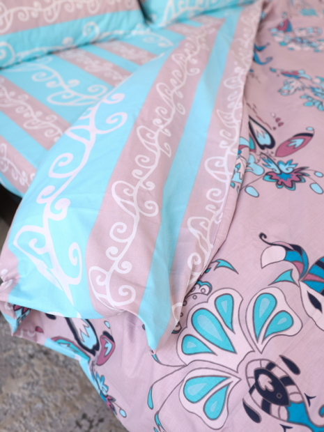 Євро-максі набір постільної білизни 200*220 із Бязі "Gold" №15806AB Черешенка™