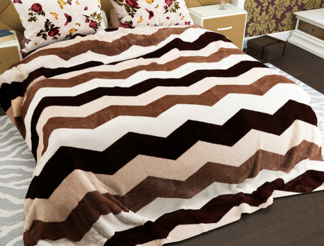 Полуторний флісовий плед №33724